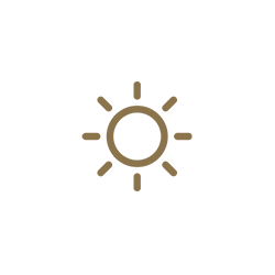 Icono de logo de sol 